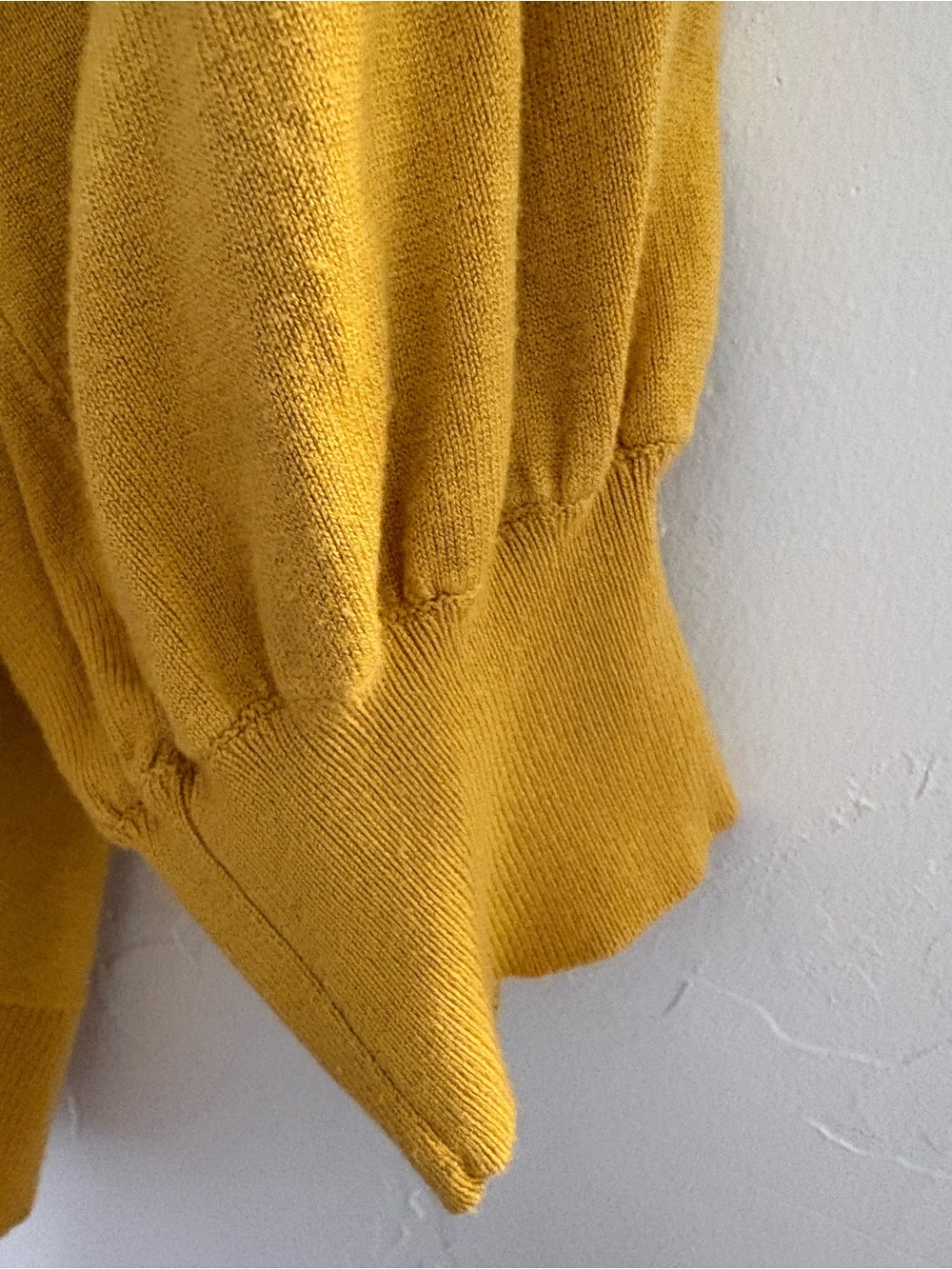 Marled Women's Mustard Batwing Knit Top - Picture 3 of 6
